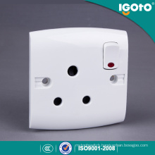 Igoto British Type E15-N 15A Socket and Switch with Neon